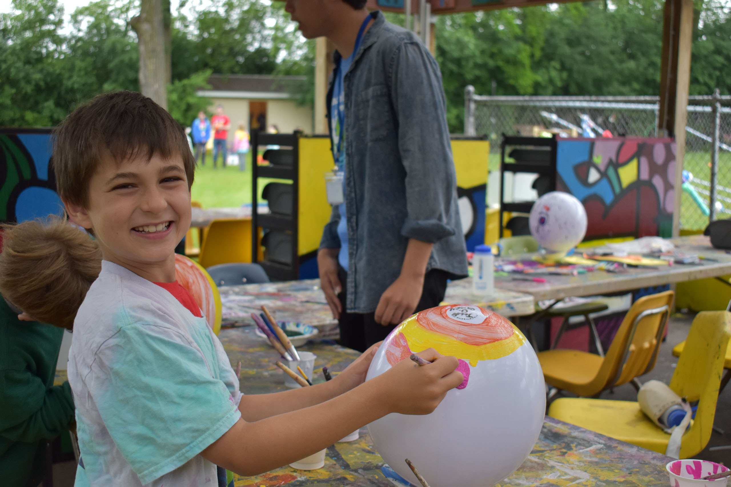 A camper painting.